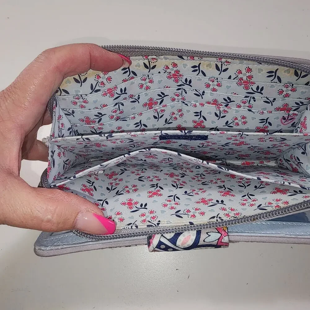 Vera Bradley Turnlock Wallet featuring the retired pattern Felicity Paisley.